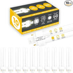 GoodBulb 18 Watt CFL Light Bulbs 4 Pin G24Q-2 Base 2700K Soft White 18W High Output 1200 Lumens Double Tube Compact Fluorescent Light Bulbs Plug-in 10 Pack