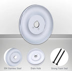 Escutcheon Plate Compatible with Moen 16090, Chateau Collection Escutcheon Replacement for One-Handle Tub and Shower Faucets, Chrome