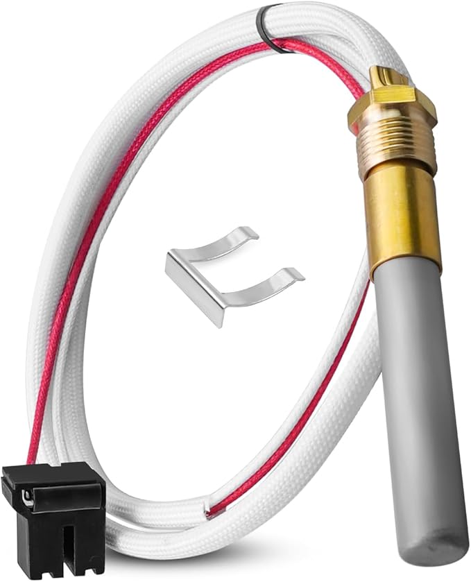 LP Thermopile Senor Part Fit for Rheem Ruud Richmond Water Heater Replace SP20824 SP20754 SP21058 SP20800 SP21059 AM46743, Over 750mV Pilot Burner Kit Parts