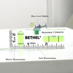 BETHEL Small Level Mini Bubble 90°/180°SpiritLevel,Magnetic 2.95 Inch Shatterproof Cross Check Pocket Level Picture HangingLevels Tools for Machinist,Construction & Household