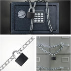 Covered Aluminum Padlock with Key, 8 Pack 1-9/16" Padlocks with Same Key，Key Lock for Outdoors