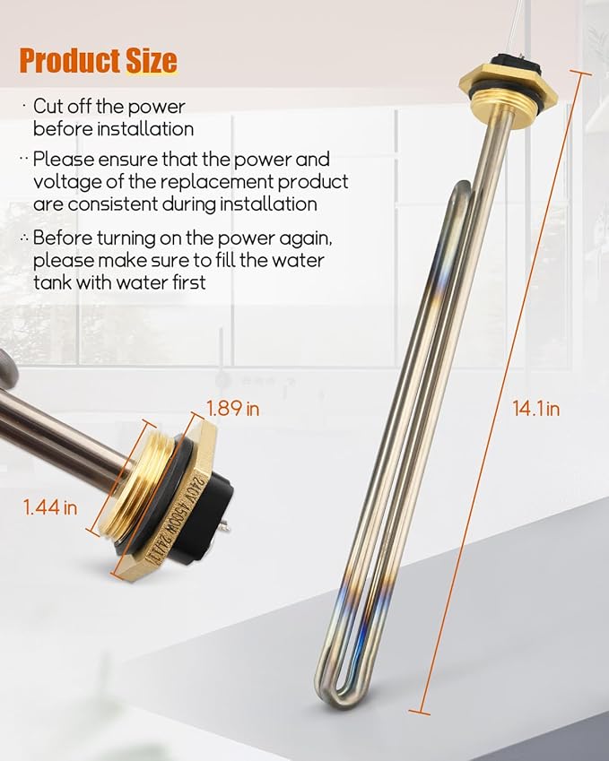 Water Heater Element Replacement Fit for Rheem Marathon, Replace SP213670, 4500W Titanium Water Heater Element