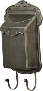 Special Lite Victoria Vertical Wall Mount Mailbox - Swedish Silver Aluminum Mailbox for Wall Mount - SVV-1013-SW