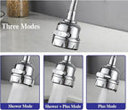 Kitchen Faucet Sprayer Attachment, Movable Faucet Extender for Kitchen Sink, 360° Rotatable Sink Faucet Head Anti-Splash Tap Booster Shower and Water Saving Faucet for Kitchen