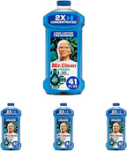Mr. Clean All Purpose Cleaner, Floor Cleaner for Mopping Home, Bathroom, & Kitchen, Cleaning Liquid for Mop & Bucket, Cleaning Supplies, Multi-Surface Dilutable, Unstopables, 41oz (Pack of 4)