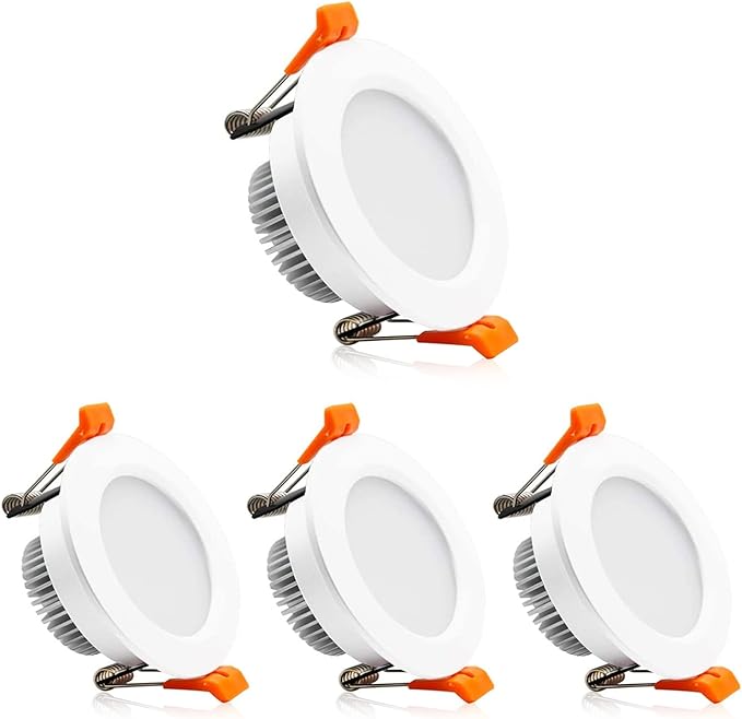 2 Inch LED Downlight, Recessed Lighting Dimmable Ceiling Light, 3W, 4000K Natural White, CRI80 with LED Driver(35W Halogen Equivalent), 4 Pack