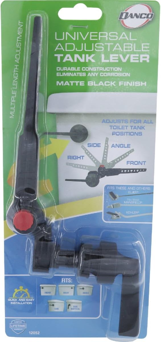 Danco 12052 Toilet Tank Lever, Matte Black
