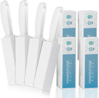 Powerstone Pumice Stone Toilet Bowl Cleaner with Handle (4-pack) - A Solution for Hard Water Stains on Toilets, Grills, Tiles, Grout & Pools