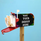 Personalized Mailbox Covers Custom Picture/Photo/Text Magnetic Standard Size Mailbox Wraps Post Letter Box Cover for Garden Yard Outdoor Decorations-2