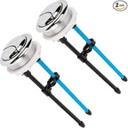 BlueStars 48mm Toilet Push Button Thread Diameter, Dual Push Flushing Toilet Water Tank Button - American Standard - Pack of 2