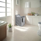 Ericlin 2Pack Washer and Dryer Covers,Top Load Washing Machine Cover Laundry Dryer Protect Cover Dustproof Waterproof Zipper Design for Easy Use Fit for Most Front-loading Machine(W29D28H43in) (Grey)