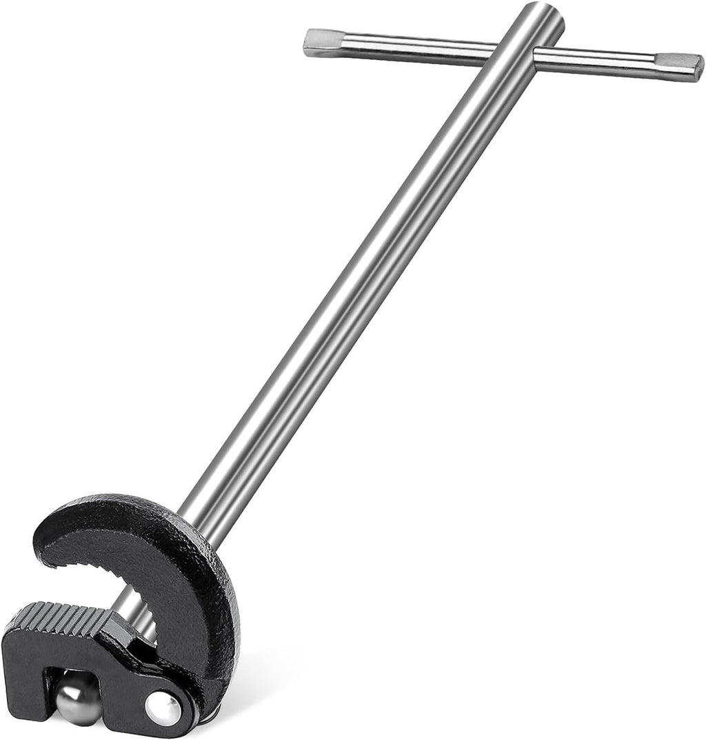 HAUTMEC PL0024 10" Basin Wrench Sink Faucet Wrench for Tight Spaces with Adjustable 3/8'' to 1-1/4''
