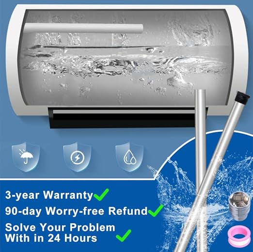 PODOY Magnesium Anode Rod 44" for Hot Water Heater,Compatible with Rheemm A.O. Smithh Giantt,Reliancee Richmondd,Hex Head 3/4" NPT x 44" Corroation Protect Rotten Egg Smell for Home Water Tank