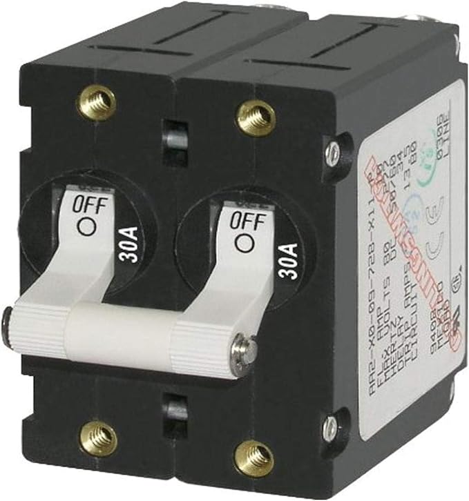 Blue Sea Systems A-Series Toggle Double Pole Circuit Breakers