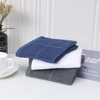 Glynniss Blue Dish Cloths Kitchen Highly Absorbent Navy Dish Rags 100% Cotton Dish Cloths for Washing Dishes, Cleaning (12pcs Blue)