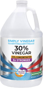 30% Vinegar – Pure Concentrated Active-Force Vinegar for Cleaning, Home, and Garden, 128 oz