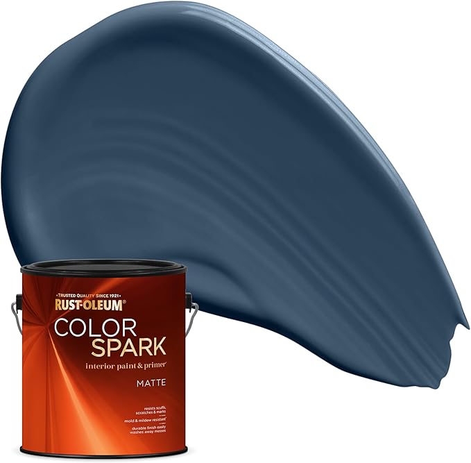 Rust-Oleum Color Spark Interior Paint and Primer in One, Matte, Riverwalk, 1 Gallon