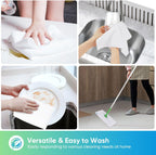 HOMEXCEL White Microfiber Cleaning Cloth, 12 Pack Premium Microfiber Towels for Cars, Lint Free, Scratch-Free, Highly Absorbent, Reusable Cleaning Rags for Car, Household, Kitchen, Window, 11.5"X11.5"