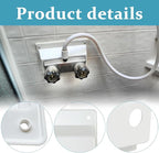 White Duo Faucet Mount KIT Faucet Bezel Stand Off Faucet Cover