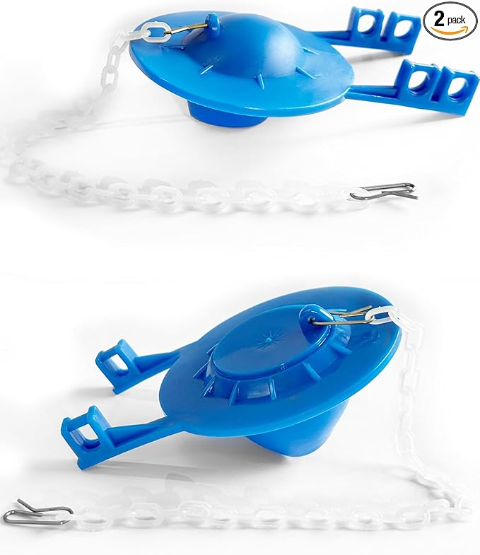 Universal Toilet Flapper Replacement Kit 2 Inch - 2 Pack High Water Level Setting & Low Water Level Setting Two Types - Compatible with American Standard Kohler Toto Gerber Toilet Stopper Water Saving