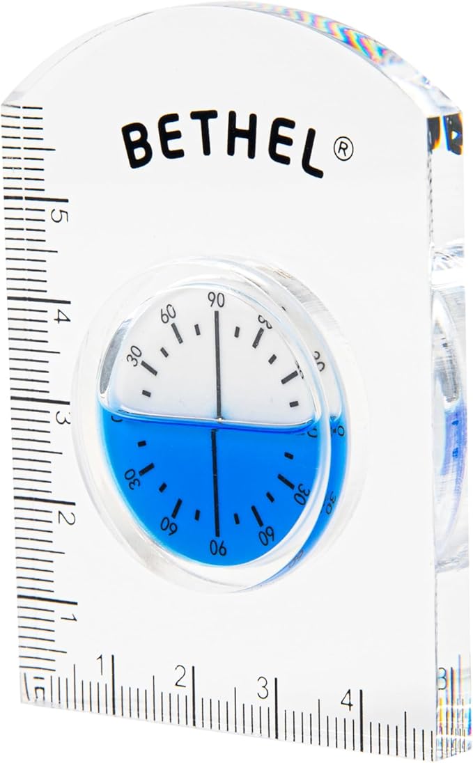 BETHEL Circular Bubble Level Bullseye Degree Marked Surface Round Spirit Levels Measuring Tool