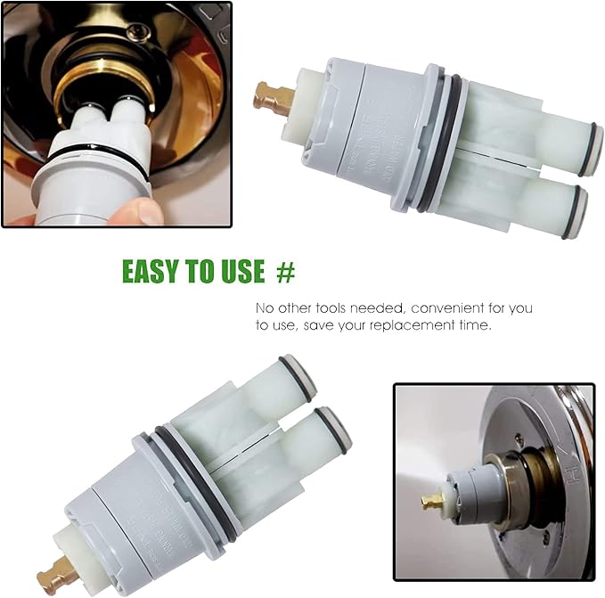 RP46074 Shower Valve Cartridge Repair Assembly for Delta 13/14 Series Faucet - Compatible With Monitor Single-Handle Universal Valve Replacement Kit for Tub