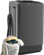 Nictemaw 2.8 Cu.ft Portable Washer, 20 lbs Capacity Full Automatic Washing Machine with Drain Pump, 10 Wash Programs & LED Display, Compact Clothes Washer for Apartments, RV, Dorm, Home