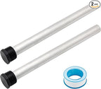 2PC RV Water Heater Anode Rods, 9.25" x 3/4" NPT Magnesium Anode Rod Fit for RV Water Heater, for Suburban & Mor-Flo Camper RV Water Heater