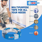 Blue Painters Tape 1 Inch Wide, 1 Roll Masking Tape - Perfect for Precise Lines on Walls & Trim, Multi-Surface, Residue-Free, Easy Removal - Ideal for Indoor & Outdoor Use, 0.94in x 60yds