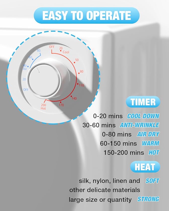 Washer and Dryer Combo Set,Full-Automatic 21LBS Washing Machine with 10 Washing Programs & 2.6 CU FT Portable Laundry Dryer with 4 Automatic Drying Mode