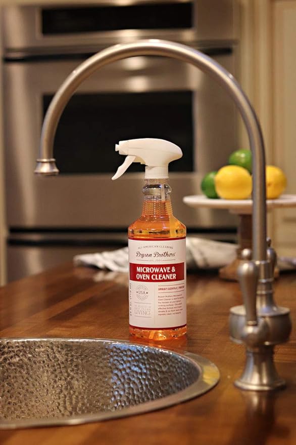 24 Fl Oz Microwave and Oven Cleaner - Non-Toxic Formula Cleans and Degreases All Oven Types and BBQ Grills