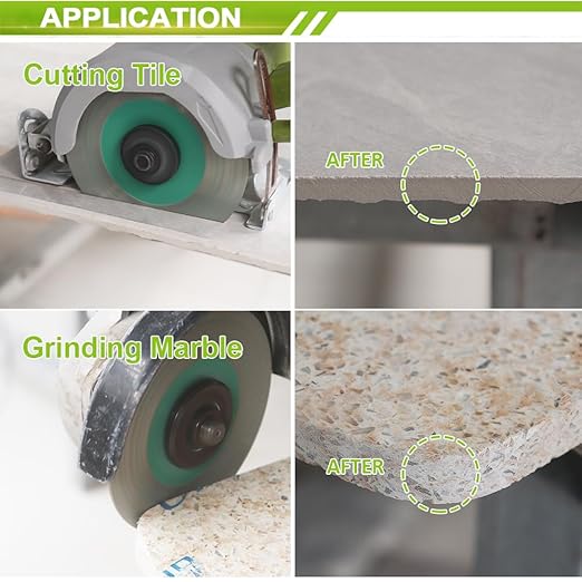 Diamond Tile Blade 5" 125mm for Cutting and Grinding Porcelain Ceramic Tile Marble Artificial Stone