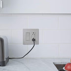 Legrand - Pass & Seymour 15 Amp Light Switch with Rocker Wall Switch, Nickel Single Pole Rocker Light Switch, TM870NICC10, 1 Count (Pack of 2)