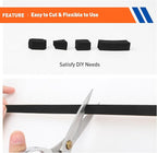 MAGZO Weather Stripping Door Seal,1 Inch Wide X 3/8 Inch Thick Adhesive Foam Tape Soundproof Weatherstripping for Windows, 2 Rolls Total 13FT Black