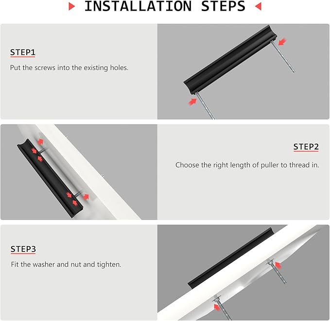 homdiy 25Pack Black Cabinet Handles Adjust Cabinet Pulls Adjustable Drawer Pulls