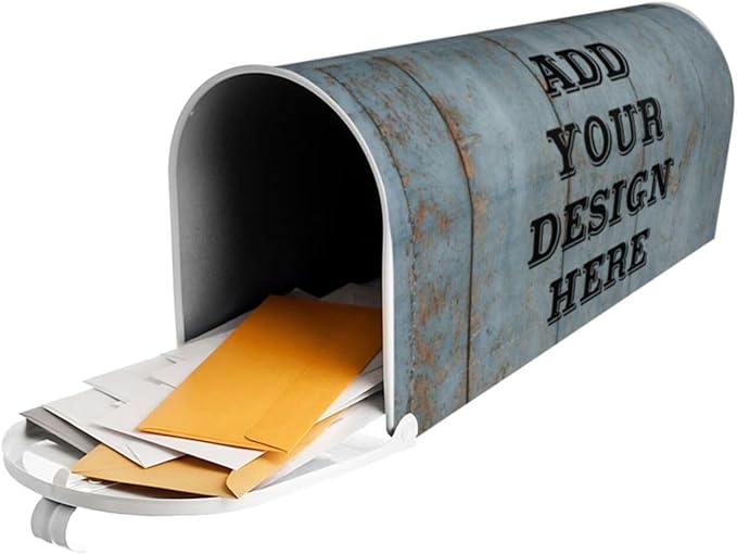 Personalized Mailbox Covers Custom Picture/Photo/Text Magnetic Standard Size Mailbox Wraps Post Letter Box Cover for Garden Yard Outdoor Decorations-16