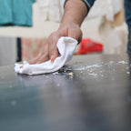 Recycled White T-Shirt Cleaning Cloths (1 lb. Bag) – Shop Rags Bulk for Oil, Stain, Grease, Paint, and Auto Cleaning, Multipurpose White Cotton Rags