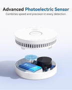 SITERWELL 10 Pack Smoke Detector, 10 Year Product Life Fire Alarm with Magnetic Fastening Kit, Smoke Alarm with Photoelectric Sensor and Low Battery Warning Function for House,UL217-10th Listed,GS509A