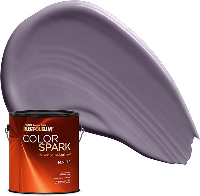 Rust-Oleum Color Spark Interior Paint and Primer in One, Matte, Feather Duster, 1 Gallon
