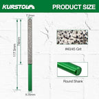 Diamond Mortar Raking Bit - 2pcs 7.2mm x 74mm Round Shank Tuck Point Pin for Brickwork Joint Mortar Removal Masonry,Stone,Concrete Drill Bit