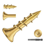 #8 x 3/4" Deck Screws (260Pcs) 1lb. Exterior Wood Screws. Carbon Steel, Tan, Flat Head, Rust Resistant epoxy Coated, with T25 Star Bit