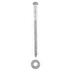 3/8 x 6 (50 Pack) Lag Screw Kit, 50 Screws and 50 washers, Hot Dip Galvanized, Meets ASME B18.2.1 Industrial/Commercial Grade by Makers Bolt