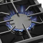 48 inch Pro-Style Natural Gas Range or Liquid Propane Gas Range with 6 Burners & 1 Griddle Cooktop, Double 4.6 cu. ft. and 2.2 cu. ft. Oven, in Stainless Steel - KOS-48RG03M (Red)