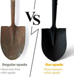 Shovel for Digging,Heavy Duty Garden Shovel with D-Handle,41 Inch Round Point Wooden Handle,Ideal for Gardening,Landscaping,Beach,and Snow Removal