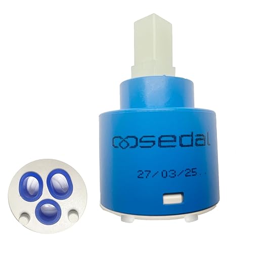 Sedal Diameter 40mm Ceramic Faucet Cartridge Replacement for Single Handle Kitchen Basin Shower Faucet Part(40mm/1.58 INCH)