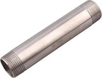 1" X 1" NPT Male Nipple Stainless Steel 304 Cast Pipe Coupling fitting 6" Length