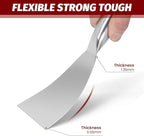 Putty Knife 6 Inch,One Piece Premium Polished All-Stainless Steel Scraper Tool for Drywall Finishing,Professional Grade Putty Blade for Scraping Paint, Taping