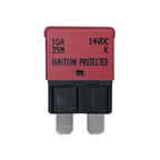 Auto Reset ATC/ATO 10 Amp Circuit Breaker Fuse for Automotive Marine RV Car Truck Audio Battery Protection Automatic Reset | Low Profile (10A, 1 Pack)