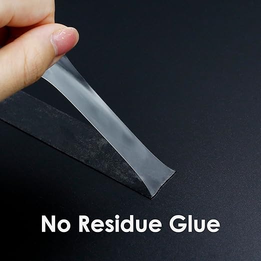 Double Sided Tape Clear, 20mm x 15M x 0.5mm Thickness, Transparent Strong Acrylic Adhesive Tape for Mobilephone LCD Strips Screen Case Wood Glass Repair Mounting
