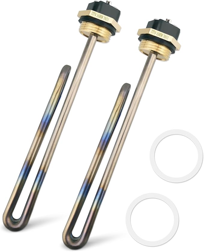 Water Heater Element Replacement Fit for Eco Eemax Rheem, Replace HE 55220, 5500W Titanium Water Heater Element with Rubber Gasket